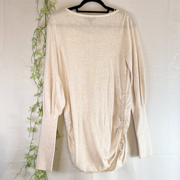 A Pea In The Pod Boat Neck Side Ruched Balloon Long Sleeve Pullover Swea… - Picture 5 of 13